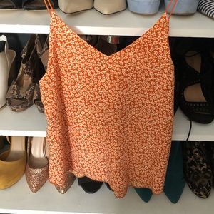 Forever 21 S floral spaghetti tank.